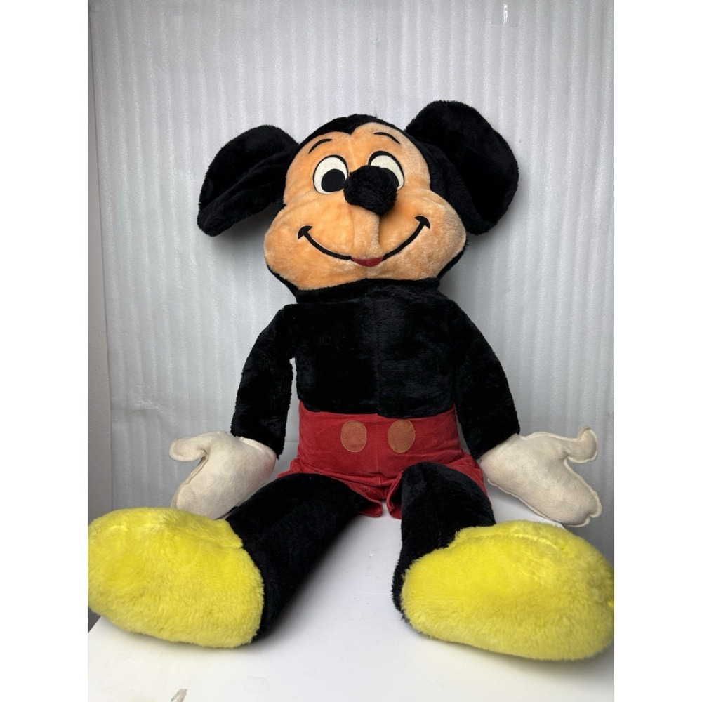 Vintage Disney 70s Mickey Mouse Plush California Stuffed Toy Animal 38" Tall